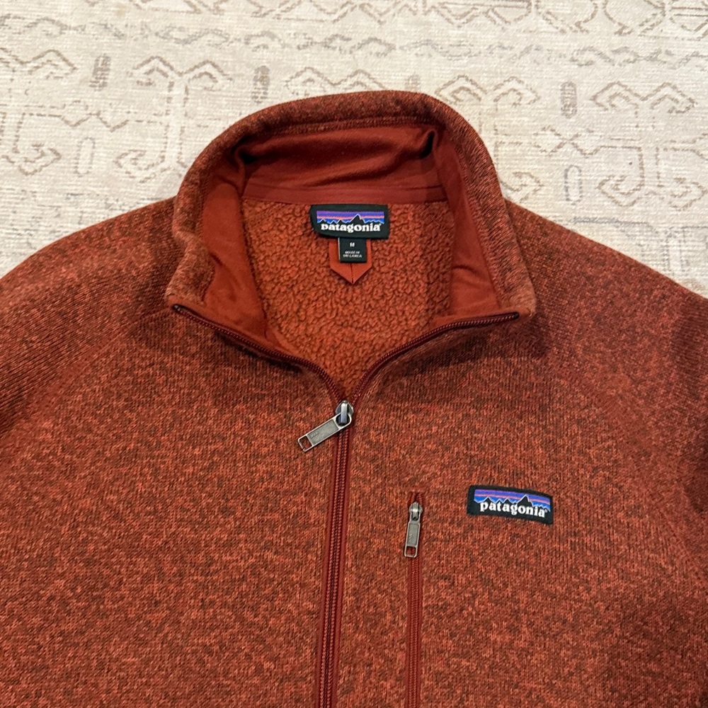 Patagonia Burnt Orange better sweater full zip - Picture 3 of 6